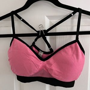 Pink lululemon sports bra
